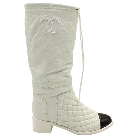 chanel calfskin|Chanel calfskin boots.